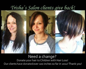 Donating to Children with Hair Loss « Trisha's Salon